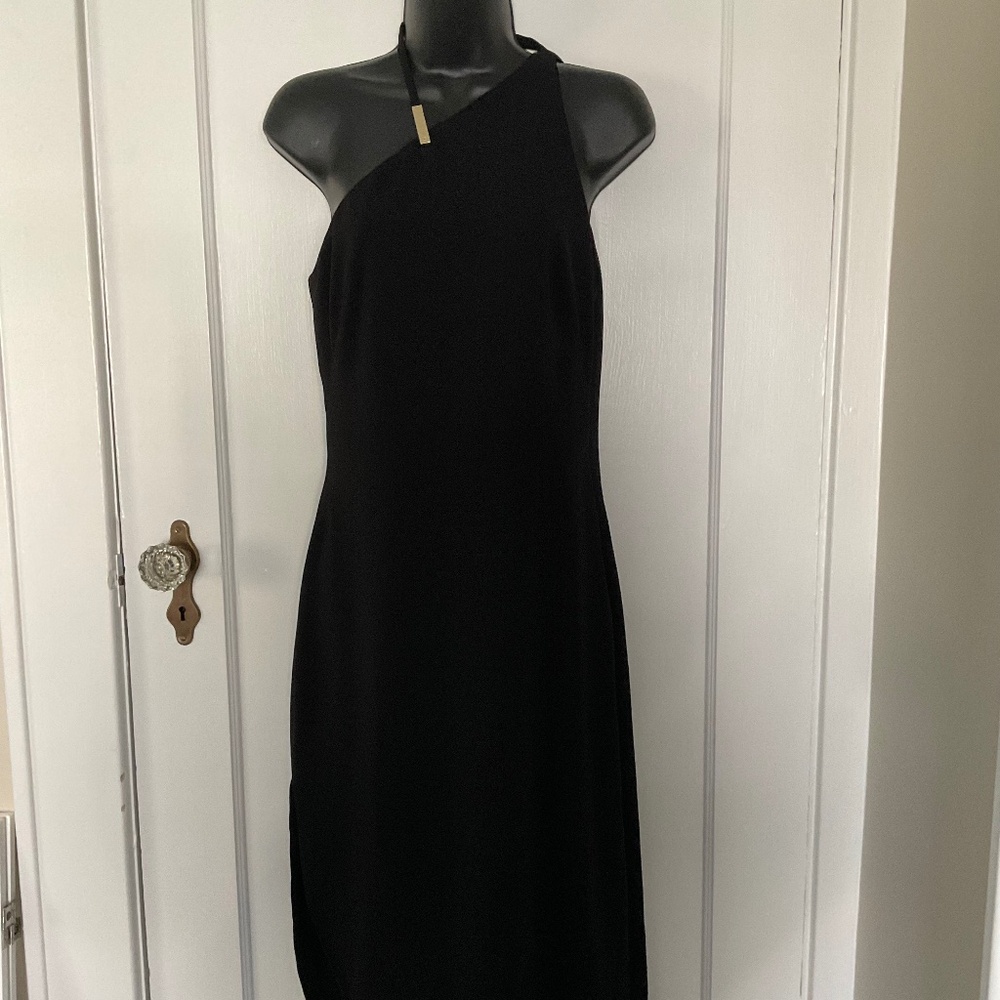 Halston Heritage One Shoulder Dress